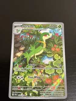 Pokemon TCG Servine SV10.5 Black Bolt Illustration Rare Mint Card 088/086 - Image 3