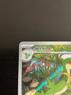 Pokemon TCG Servine SV10.5 Black Bolt Illustration Rare Mint Card 088/086 - Image 4