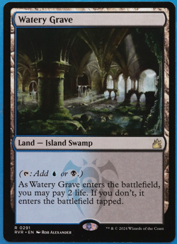 Watery Grave Ravnica Remastered NM Land Rare MAGIC CARD (ID# 504377) ABUGames - Image 1