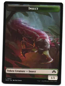 Zombie // Insect (0027) Double-Sided Token 21 // 27 T Modern Horizons 3 MTG - Image 2