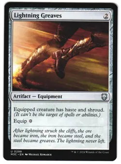 Lightning Greaves 298 U Commander: Modern Horizons 3 MTG - Image 1