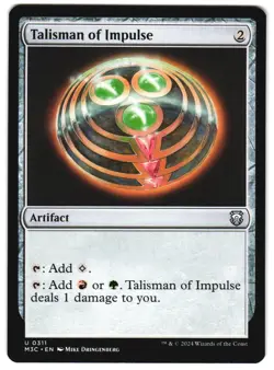 Talisman of Impulse 311 U Commander: Modern Horizons 3 MTG - Image 1