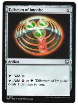 Talisman of Impulse 311 U Commander: Modern Horizons 3 MTG - Image 1