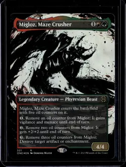 Miggloz, Maze Crusher - 321 - Foil - ONE - NM - MTG Magic the Gathering - Image 1