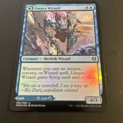 MTG Zendikar Rising Umara Wizard / Umar Skyfalls Foil 86/280 Magic the Gathering - Image 1