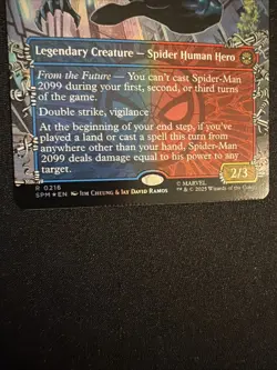 Foil Borderless Spider-Man 2099 Crimped Erorr -NM - MTG Magic - Image 2