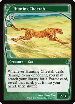 1x NM FUTURE SIGHT FRAME Hunting Cheetah MTG Mystery Booster 2 MB2 SV - Image 1