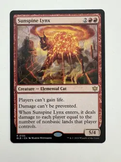 Sunspine Lynx MTG Magic the Gathering Card NM Near Mint BLB - Image 1