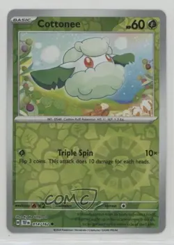 Cottonee Reverse Foil Pokemon SV05: Temporal Forces #014 - Image 1