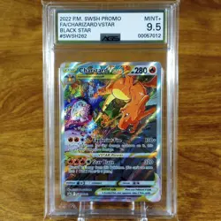 Pokemon SWSH Black Star Promo Charizard VSTAR SWSH262 AGS Mint+ 9.5 FA Holo 2022 - Image 1