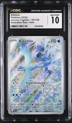 ARTICUNO Journey Together Holo Illustration Rare #161 CGC 10 Gem Mint Pokemon - Image 1