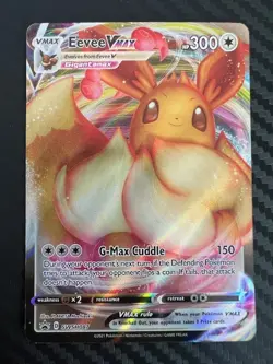 Pokemon TCG Eevee VMAX SWSH087/307 SWSH Black Star Promos NM - Image 1