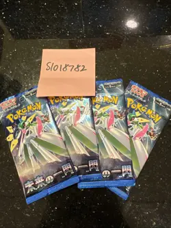 pokemon tcg future flash booster pack factory sealed set of 4 - Image 1