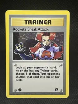 Pokemon Team Rocket Rocket’s Sneake Attack 1st Edition 72/82 Near Mint - Image 1