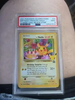 2021 Pokemon SWSH Celebrations Pikachu Classic Collection #24 PSA 9 - Image 1