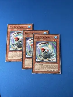 3x Lightly Played Flip Flop Frog - CRMS-EN029 - Common - 1st Edition - YuGiOh - Image 1