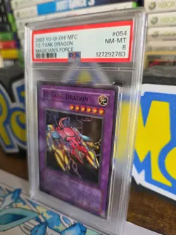YuGiOh YZ-Tank Dragon MFC-054 1st Edition Magician's Force PSA 8 - Image 3