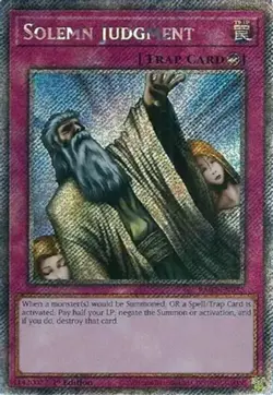 Yugioh! Solemn Judgment - RA02-EN075 - Platinum Secret Rare - 1st Edition Near M - Image 1