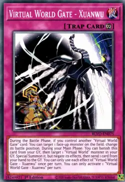 Yugioh! Virtual World Gate - Xuanwu - BLVO-EN075 - Common - 1st Edition Near Min - Image 1