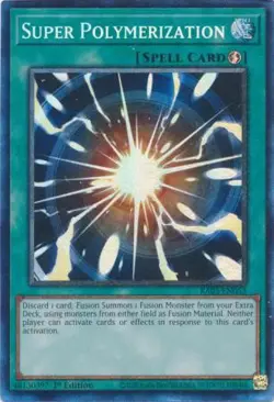 Yugioh! Super Polymerization - RA03-EN053 - Prismatic Collector's Rare - 1st Edi - Image 1