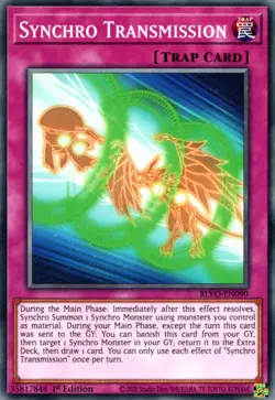 Yugioh! Synchro Transmission - BLVO-EN090 - Common - 1st Edition Near Mint, Engl - Image 1