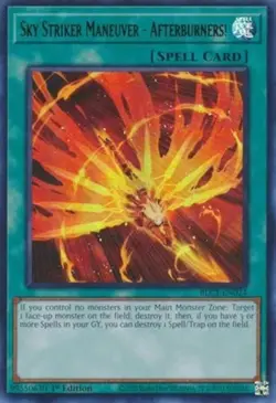 Yugioh! Sky Striker Maneuver - Afterburners! - BLC1-EN024 - Ultra Rare - 1st Edi - Image 1