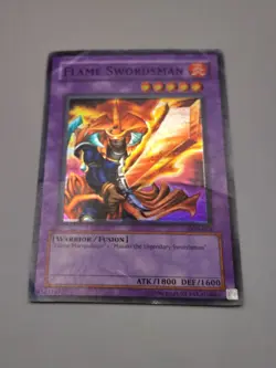 YUGIOH FLAME SWORDSMAN LOB-003 SUPER (HP) - Image 1