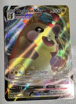 Morpeko VMAX 080/202 Swsh: Sword & Shield Textured Holo Pokemon TCG Card - Image 1