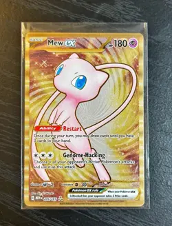Pokemon TCG Mew EX 151 Gold Metal Promo Card 205/165 Ultra Rare - Image 1