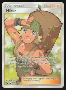 Hiker SV85/SV94 Pokemon Trainer Hidden Fates Holo Full Art Card - Image 1