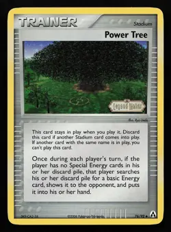 Power Tree 76/92 Reverse Holo EX Legend Maker Pokemon Card - Image 1