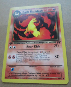 Dark Rapidash - 44/82 - 1st Edition Uncommon WOTC TCG-Team Rocket Pokemon Card - Image 5