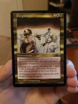 PURGATORY - Mirage - Magic Gathering Card - Reserved List - NM - Image 1