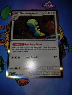 Pokemon TCG CCG Card Scarlet Violet Temporal Forces Holo Dundunsparce 129/162 NM - Image 2