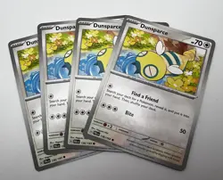 Dunsparce 156/193 4x x4 Pokemon Cards 2023 Paldea Evolved Playset - Image 1