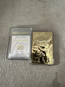 Pokemon Pikachu 23k Gold Plated Card 1999 Limited Edition - Card/Cert/case - Image 1