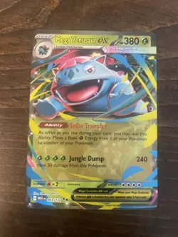 Mega Venusaur ex #003/132 Mega Evolution English Pokemon TCG Card - NM - Image 1