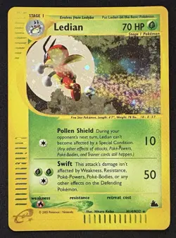 Ledian H14/H32 Skyridge Holo Rare WOTC Pokemon TCG Card - Image 2