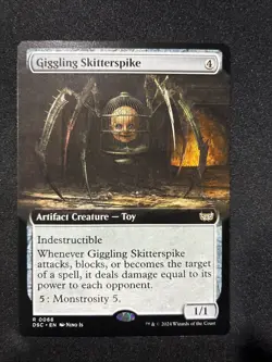 Mtg - Giggling Skitterspike (Extended Art) Duskmourn: House of Horror - Image 1