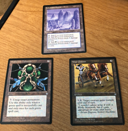 MTG ~ Karplusan Forest, Malachite Talisman, & War Chariot ~ ICE AGE ~ NM - Image 1