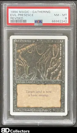 REVISED EVIL PRESENCE PSA 8 1994 Magic The Gathering MTG NM MT - Image 1