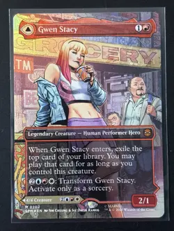 MTG: Gwen Stacy - 0202 - Borderless - Foil - Marvel's Spider-Man - Image 1