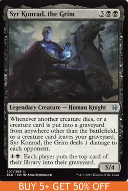 Syr Konrad the Grim MTG Eldraine 107/269 | Legendary Black Creature - Image 1
