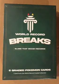 Pokemon World Record Breaks GRADED/SLABBED 5ct Box! - Image 1