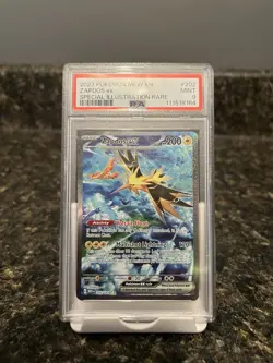 2023 Pokemon 151 Zapdos ex Special Illustration Rare #202 Mint PSA 9 - Image 1
