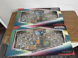 Pokemon Prismatic Evolutions Lucario Ex Tyranitar Ex Premium Collection-Set Of 2 - Image 5