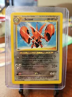 2001 POKEMON 29/75 NEO DISCOVERY RARE SCIZOR - Image 1