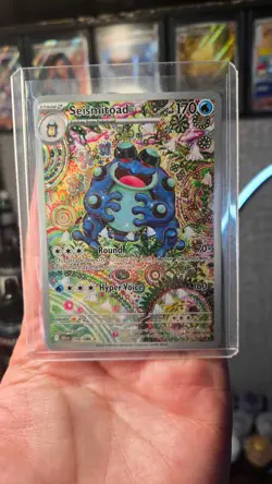 SEISMITOAD 105/086 Illustration Rare Shinji Kanda SV: Black Bolt Pokemon FRESH - Image 1