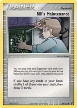 Bill's Maintenance (#87/112) - Reverse Holof EX - FireRed & LeafGreen LP Pokemon - Image 1