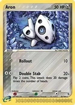 Aron (#25/109) - Reverse Holofoil EX - Ruby and Sapphire LP Pokemon - Image 1